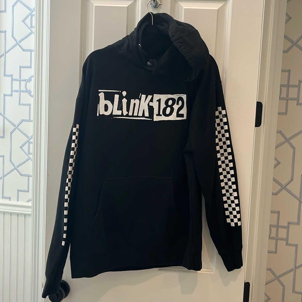 Extra large XL black blink 182 hoodie